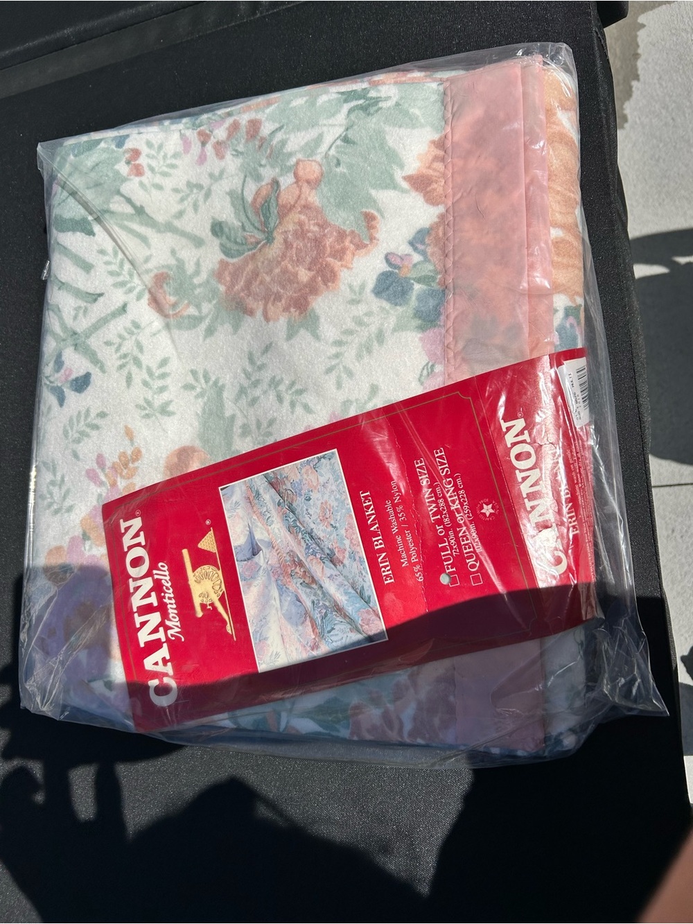 Canon Floral Plush Throw Blanket - Pink & Green
